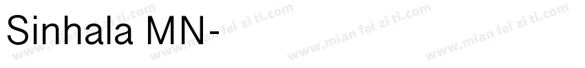 Sinhala MN字体转换